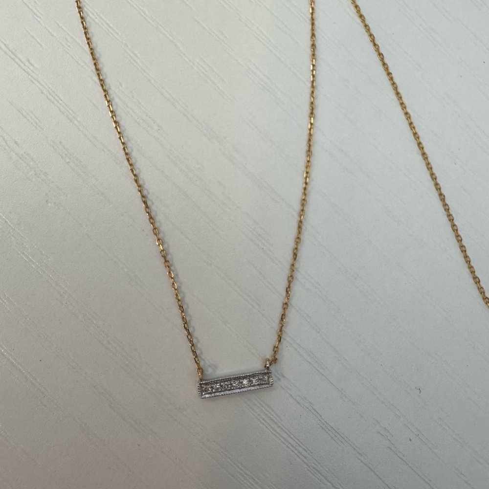 Dana Rebecca Sylvie Rose Bar Necklace